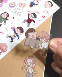 Image 2 of RUN WITH THE WIND - Clear sticker sheet