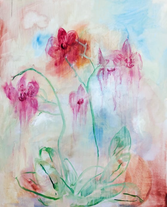 Image of Winter Orchids (Original Painting)