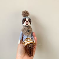 Image 4 of Boston Terrier Doll - Yellow Chair : B 