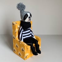 Image 2 of Boston Terrier Doll - Yellow Chair : C