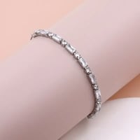 Image 1 of White Gold Plated Bracelet