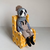 Image 2 of Boston Terrier Doll - Yellow Chair : D