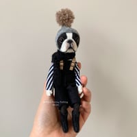 Image 4 of Boston Terrier Doll - Grey Chair : C