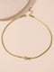 Image of 18K Gold Plated Circle Rhinestone Necklace