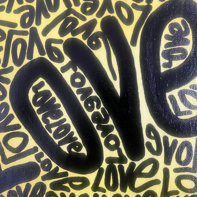 10” x 8” 💛 LOVE 💛 Canvas Original