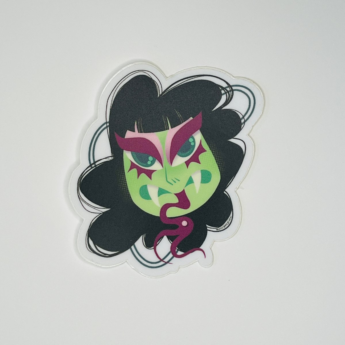 Image of Green Monster Girl Sticker