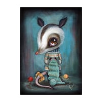 Purl the knitting Possum (5 x 7 inch print)