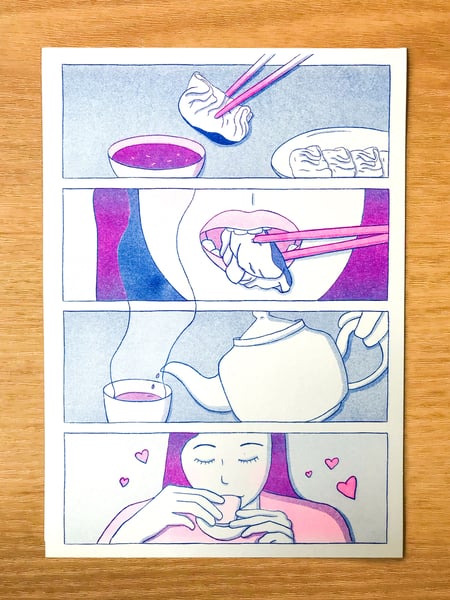 Image of Savour Risograph A4 Print