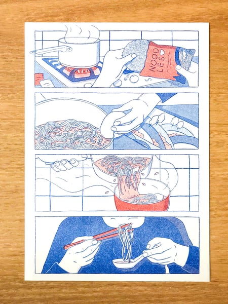 Image of Instant Gratification Risograph A4 Print
