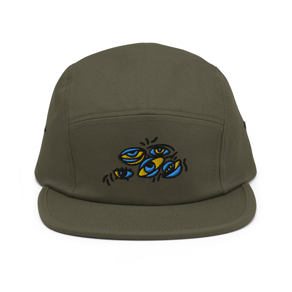 Doodle Colored Eyes Camper Hat