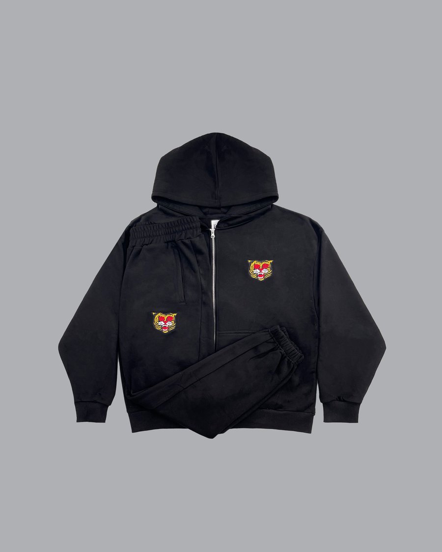 Image of The BLAK Classic Zip Up Hoodie Set