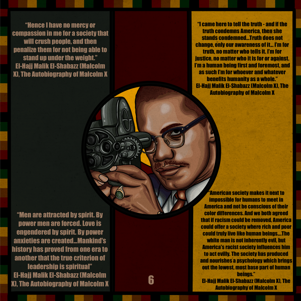 Image of Malcom X Print