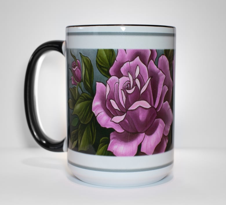 Image of Vintage roses coffee mug
