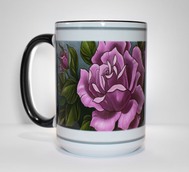 Image of Vintage roses coffee mug