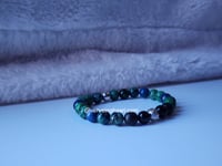 Image 1 of Azurite/Shungite /Black Tourmaline Gemstone Bracelet