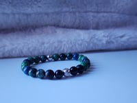Image 5 of Azurite/Shungite /Black Tourmaline Gemstone Bracelet