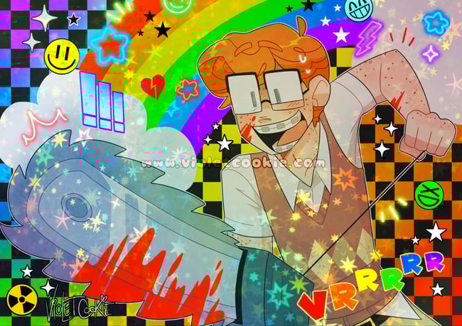 Holo Print: Sumner Chainsaw Rave