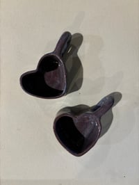 Image 2 of heart espresso mug in purple
