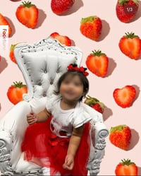 Image 3 of White throne chair (kids) ($80 base rental price)