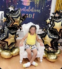Image 1 of White throne chair (kids) ($80 base rental price)