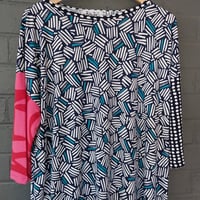 Image 2 of KylieJane Oversized top - mixed print