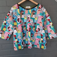 Image 1 of KylieJane Swing top - budgies and galahs