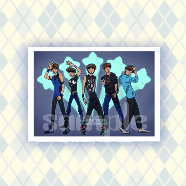 Image of Shinee 15th Anniversary Print