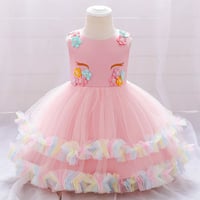 Baby Girl’s B-day Girl Unicorn Dress