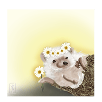 Daisy Chain - Greetings Card