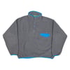 Vintage 00s Patagonia Synchilla Snap T - Grey & Light Blue