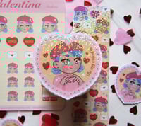 Image 4 of PACK VALENTINA STICKER SHEET + BOOKMARK + STICKER