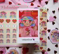 Image 2 of PACK VALENTINA STICKER SHEET + BOOKMARK + STICKER