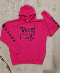 Image 1 of Black Flag My War pink hoodie
