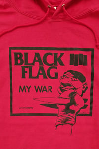 Image 2 of Black Flag My War pink hoodie