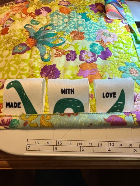 Image of Nessie 3- Part Quilt Tag Set 