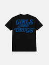 GIRLS ARE DRUGS® TEE - BLACK / ROYAL
