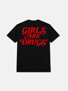 GIRLS ARE DRUGS® TEE - BLACK / RED