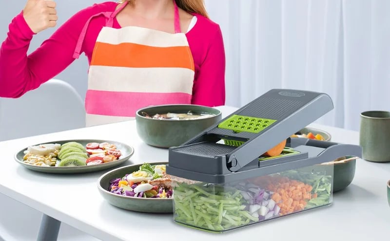 Multifunctional Vegetable Chopper with Basket Enjoy A Better And Healthier Lifestyle Chop Chop