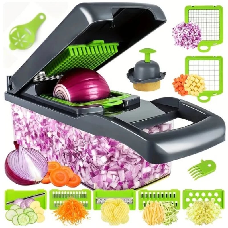 Multifunctional Vegetable Chopper with Basket Enjoy A Better And Healthier  Lifestyle Chop Chop