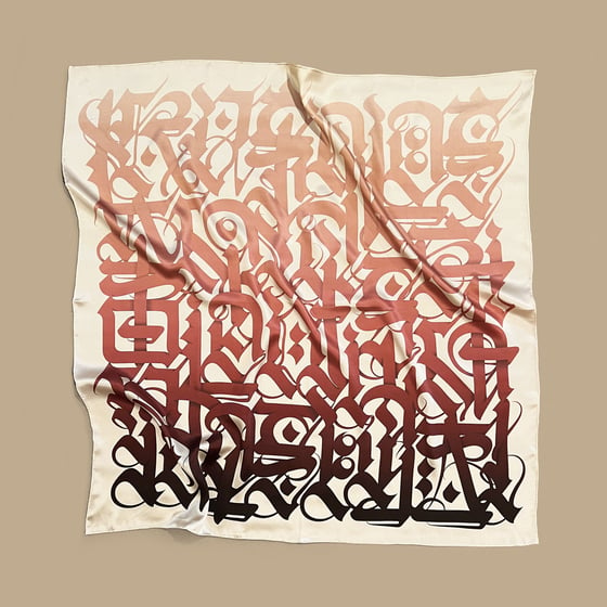 Image of 'DREAMTIME' Silk Scarf