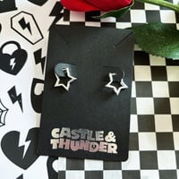 Image 2 of SUSAN - Star Huggie Hoops