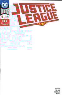 Justice League: New Justice #1 Blank Variant