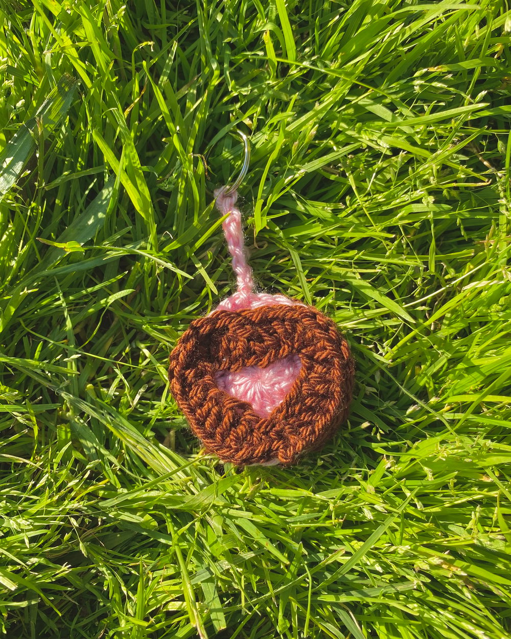 Image of Heart Cookie Charm Keychains