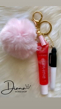 Image 2 of Fluffy Fur Keychain 