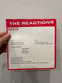 Image 2 of The Reactions- Official Release 45 Photocopy Sleeve