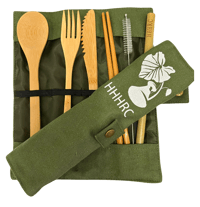 BAMBOO UTENCIL KIT WITH CASE 