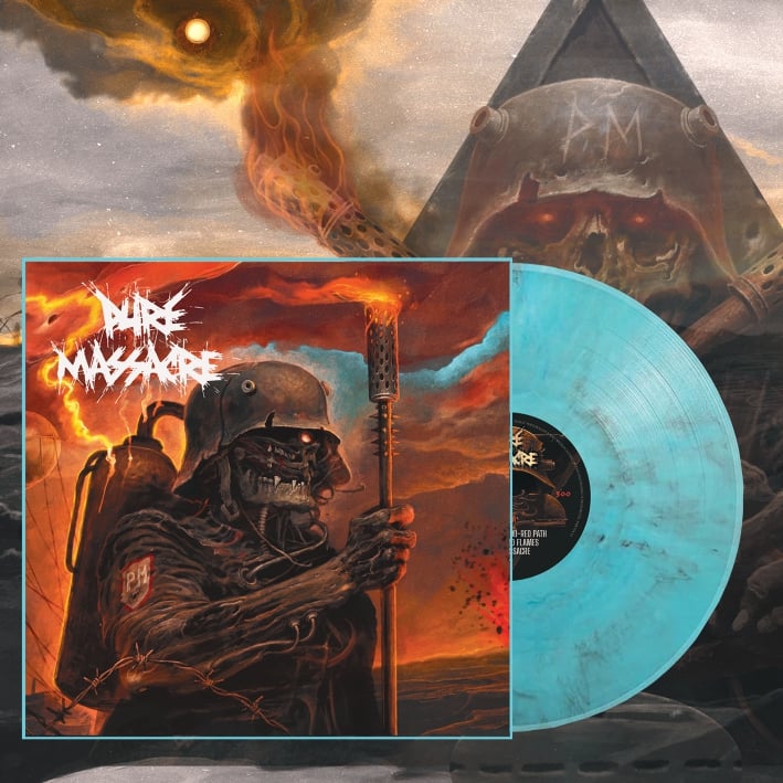 Image of  NBR014LP Pure Massacre -Turquoise/ Black/White Marbled Vinyl limited to 400 Copies 