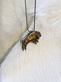 Brass Buffalo Inlay
