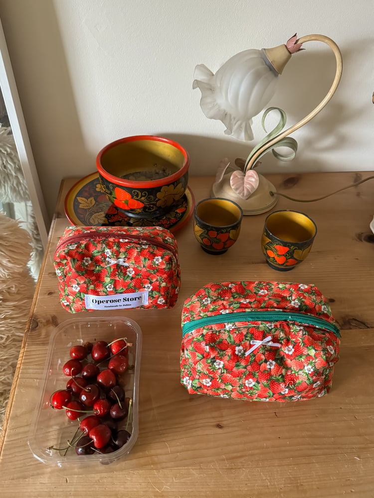 Image of strawberry meadow pouch