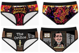 Image of Period Pants by Hairbraineddesign - Womens Breifs Lucifer, The Orifice and Murundies Map